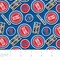 NBA Licensed Detroit Pistons Toss Blue Cotton Fabric by the Yard